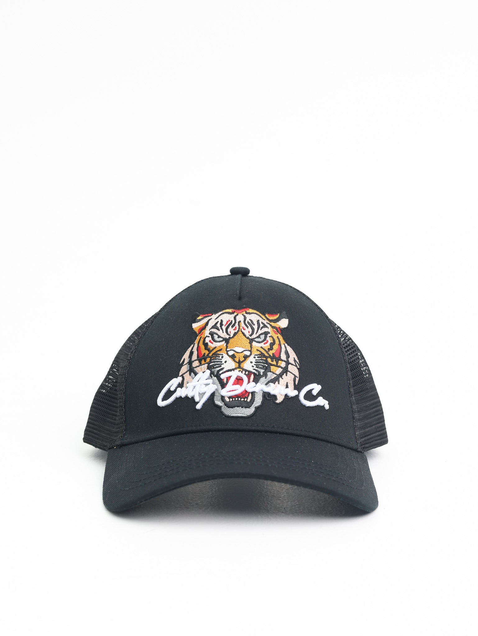 Cutty Trucker Cap Tiger Logo Black